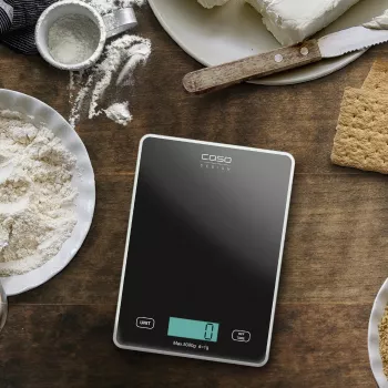 Kitchen Scale Caso Slim Black Rectangle Electronic 03210