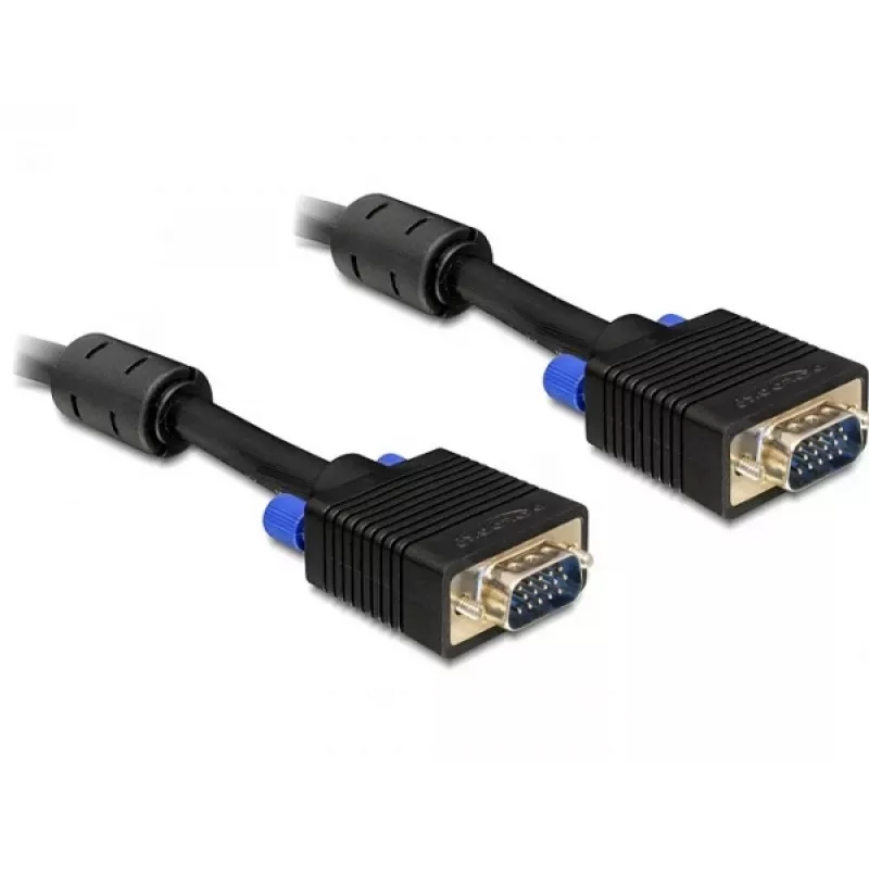 VGA Cable DeLOCK 5m, VGA (D-Sub) Black, 82559