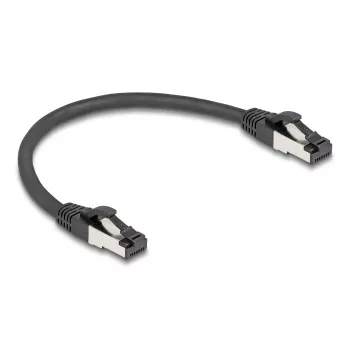 Networking cable DeLOCK 80566 RJ-45 Cat8.1 0.25 m Black