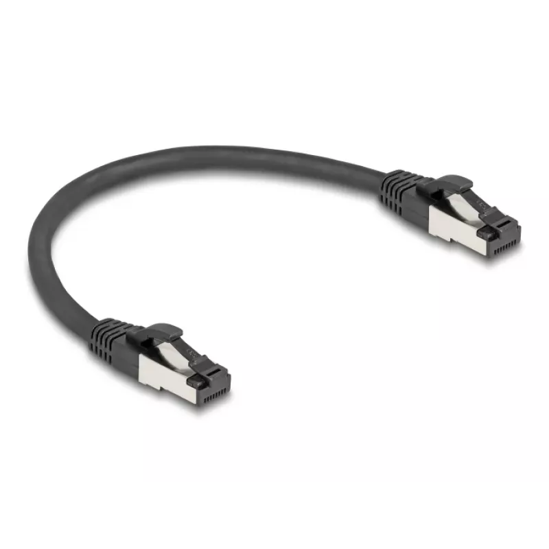 Networking cable DeLOCK 80566 RJ-45 Cat8.1 0.25 m Black