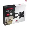 Wall TV mount MACLEAN MC-742 for 42 inch (106.7 cm), tilt -12°/+12°, VESA 75x75–200x200, max load 30 kg, black