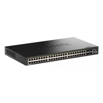 D-Link 52-Port Gigabit Stackable PoE+ Smart Managed Switch with 4 x 10G SFP+ Ports