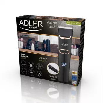 Adler AD 2832 cordless hair clipper, black