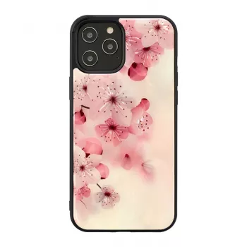 Protective phone case iKins for Apple iPhone 12 Pro Max — cherry blossom design