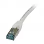 Patch cable RJ45 - CAT6A 500Mhz - 2m - white - S-STP(S/FTP) - TPE/LSZH(Superflex) - AWG26 - Synergy
