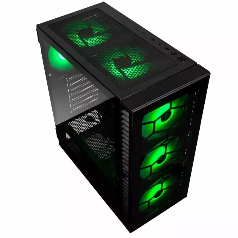 Kolink Observatory HF Glass ARGB Midi-Tower - black