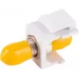 Fiber Optic Keystone Connector ShiverPeaks 08-10220 ST‑ST Simplex Singlemode Yellow