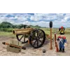 French Artilleryman with Cannon Building Blocks Set, 97 Pieces