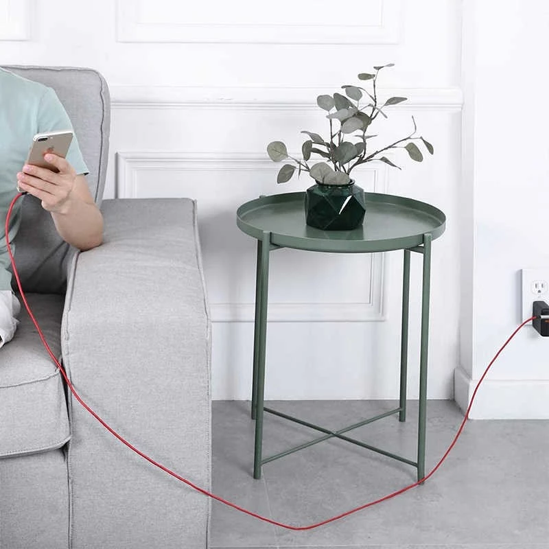 USB to Lightning Cable Aukey CB-AL01 Red — Nylon Braided, Lightning Connector for Apple Devices