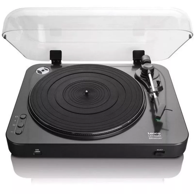 Belt-drive audio turntable Lenco LBT-120BK Black Semi Automatic