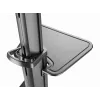 Floor TV stand Gembird TVS-70T-02 for 37 inch–70 inch screens, max 70 kg, VESA 200x200–600x400, tilt ±5°/−12°, height adjustable, caster wheels, cable management