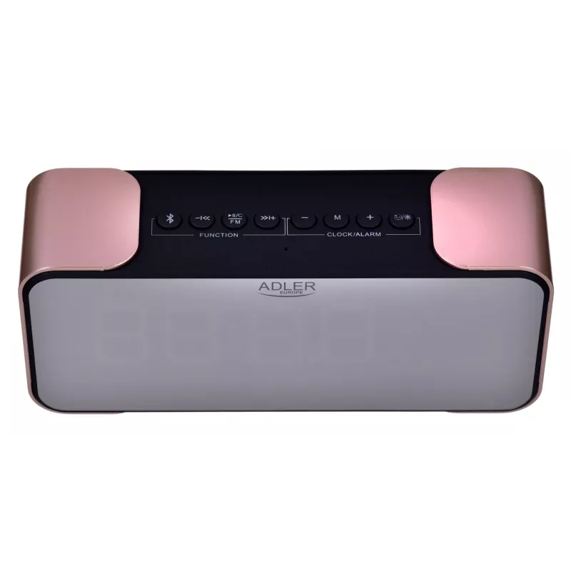 Digital alarm clock Adler AD 1190CR — LED display, FM radio, Bluetooth, SD player, 2600 mAh battery