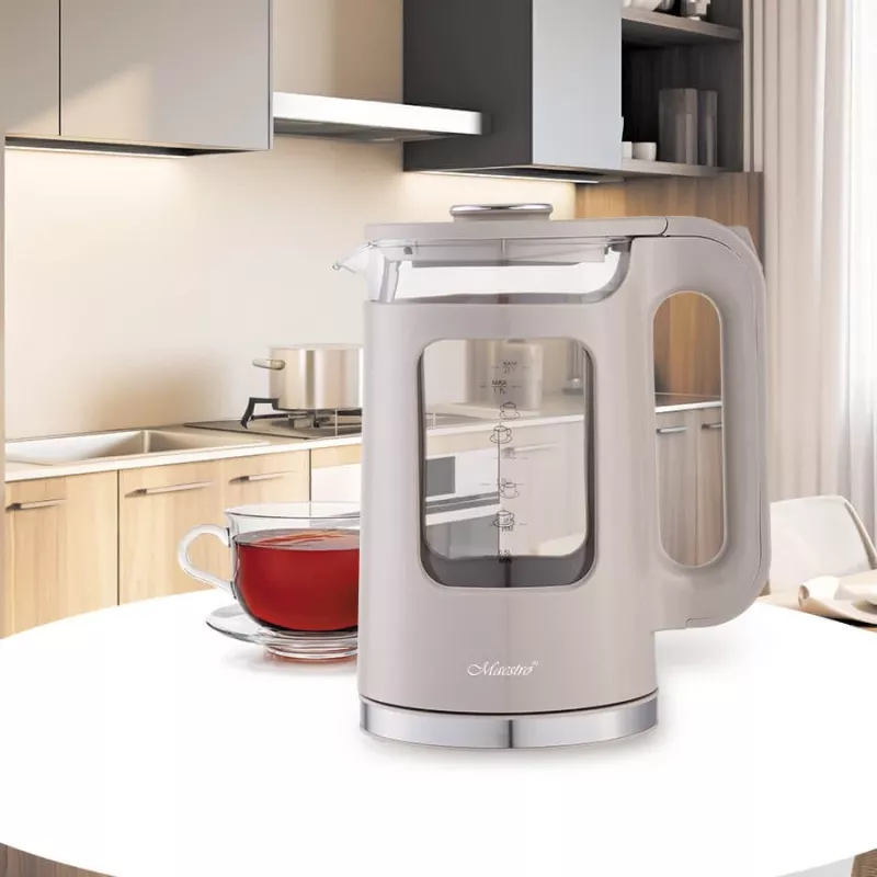 Electric kettle Maestro MR-065-BEIGE 1.7 L, 2200 W, glass housing, beige