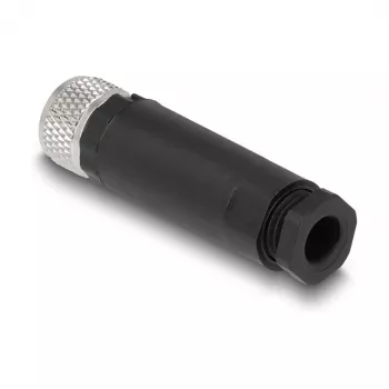 DeLOCK M8 Connector A-coded 4 pin female screw connection 60532