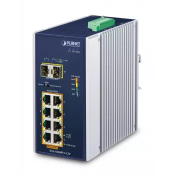 Unmanaged Switch PLANET IP30 Ind 8-P 10/100/1000T