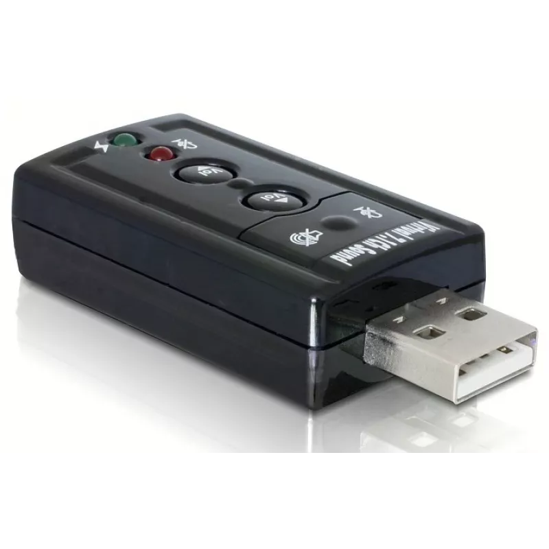 DeLOCK USB Sound Adapter 7.1 - Soundkarte - Stereo - USB (61645)