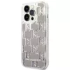 Karl Lagerfeld KLHCP14XLMNMS iPhone 14 Pro Max 6.7 hardcase silver / silver Liquid Glitter Monogram