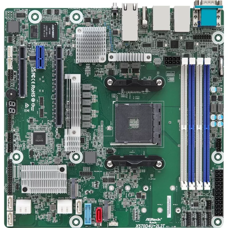 ASRock X570D4U-2L2T/BCM motherboard AMD X570 Socket AM4 micro ATX