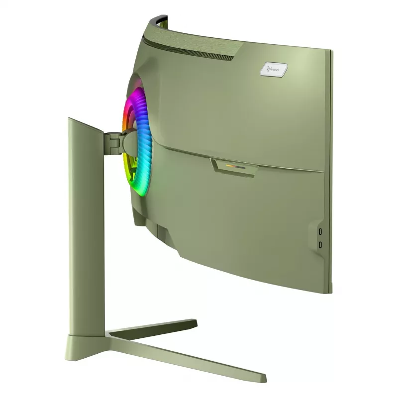 Curved computer monitor Arozzi Nova 49 inch (124.5 cm) Dual QHD 5120×1440 LED VA, 4 ms, Green