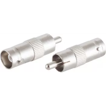 BNC to RCA Adapter ShiverPeaks 98817 — Video/Audio Connector, 1×BNC (male) to 1×RCA (female)