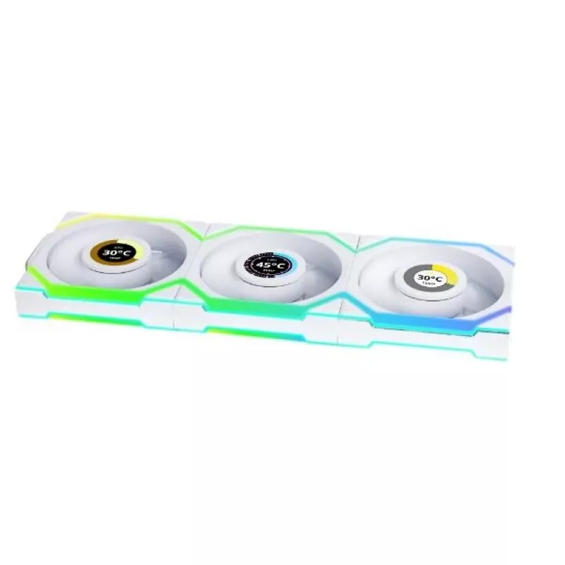 Fan Lian Li UNI FAN SL Wireless 120 12 cm White 3 pc(s) 28.5 dB 64.05 cfm