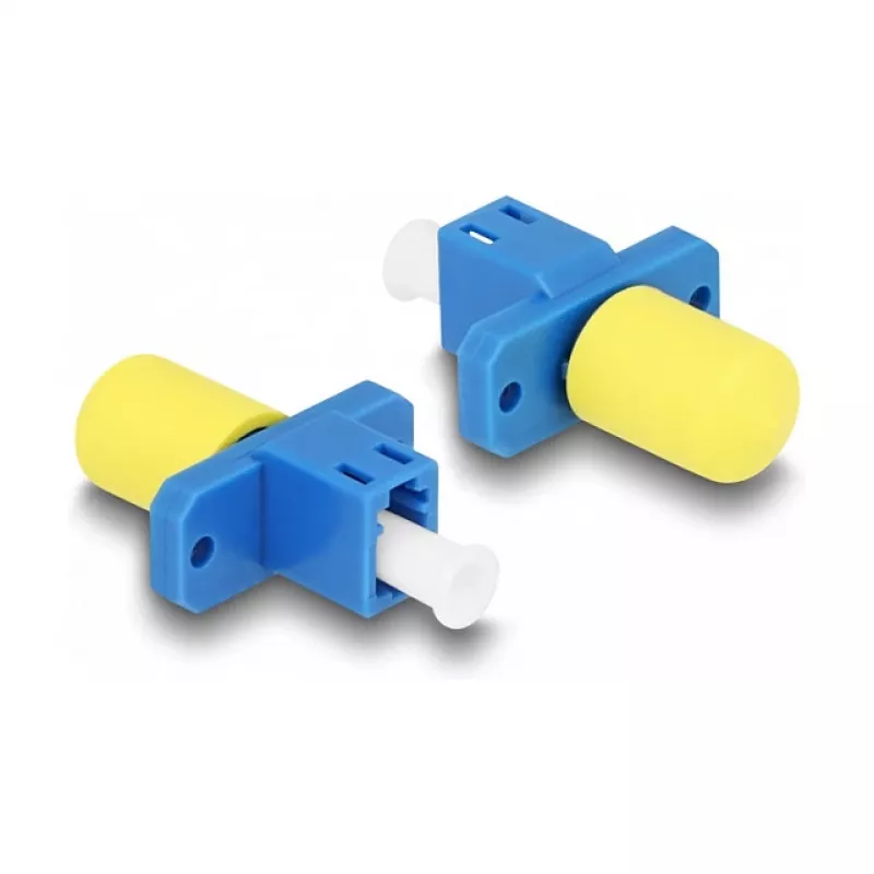 DeLOCK Optical Fiber Hybrid Coupler LC Simplex female to ST Simplex female blue