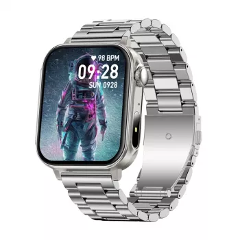 Smartwatch Colmi P80 Steel Silver with Bluetooth and Heart Rate Monitor