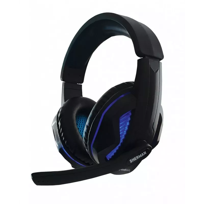 Keyboard Mouse included Rebeltec SHERMAN Gaming USB QZERTY English Black