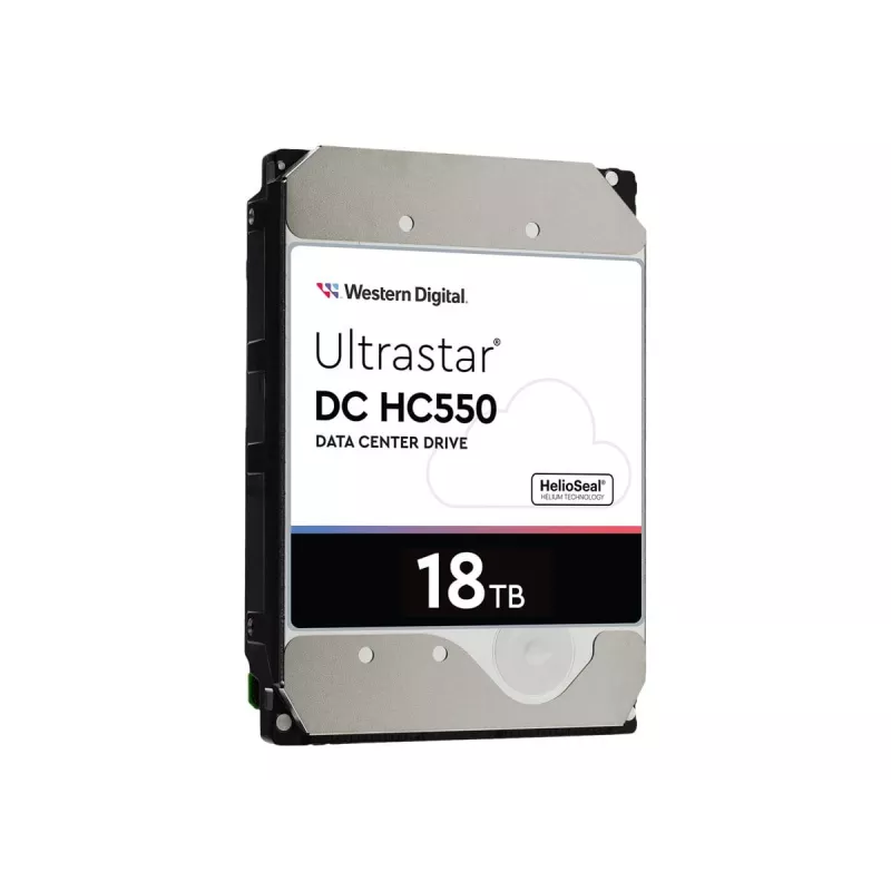 Western Digital Ultrastar DC HC550 18 TB 3.5 Inch SAS 12 Gb/s Enterprise HDD, 7200 RPM, 512 MB (0F38353 / WUH721818AL5204)