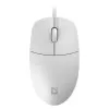 Wired mouse DEFENDER AZORA MB-24 — ambidextrous USB optical, 1200 DPI, 3 resolution modes, white, 109×86×34 mm