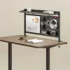 Ergo Office desk divider / organizer, max load 10kg, white board, width 1116mm, black, ER-301 B