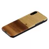 Phone case man and wood for iPhone XR — black, protective soft-shell