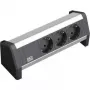 Power Extension Bachmann DESK 1 3 AC Outlets Indoor Black Silver