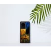 Phone case iKins for Samsung Galaxy S20 Ultra — black, model 'Cafe Terrace'