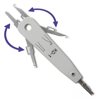 Insertion tool QOLTEC 54492 for cable termination (KRONE/LSA compatible)