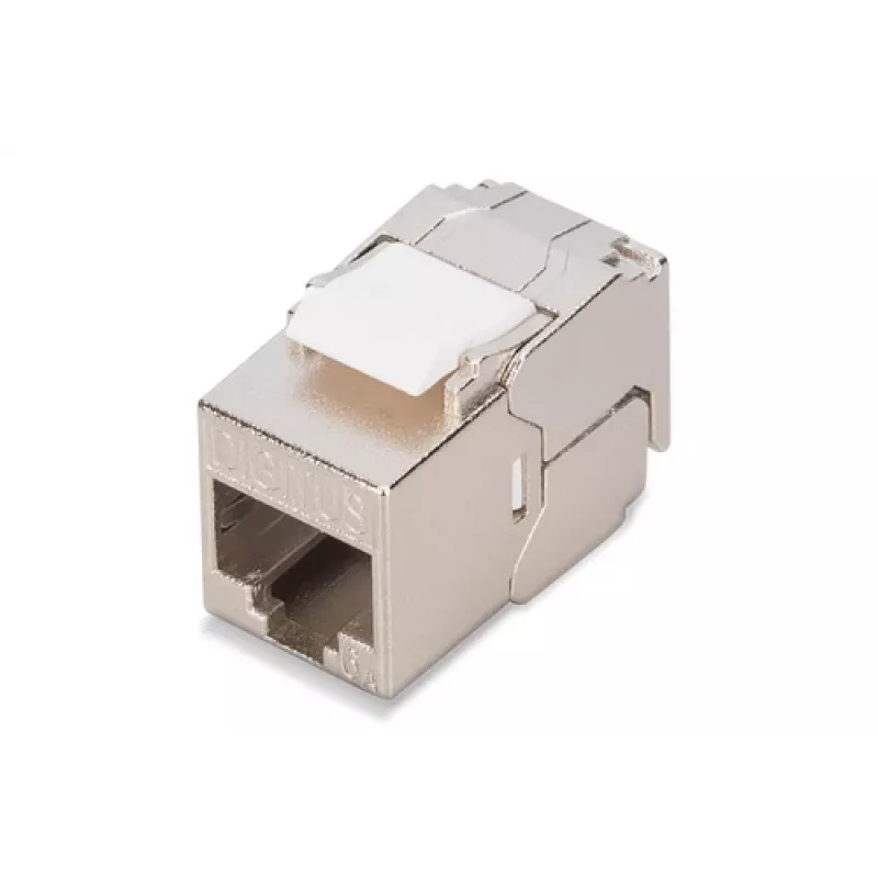 Keystone Module Digitus CAT 6A RJ-45 Shielded Silver 1 pc