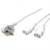 ROLINE 19.08.1023 Power Cable White 2 m CEE7/7 IEC C13 (19.08.1023)