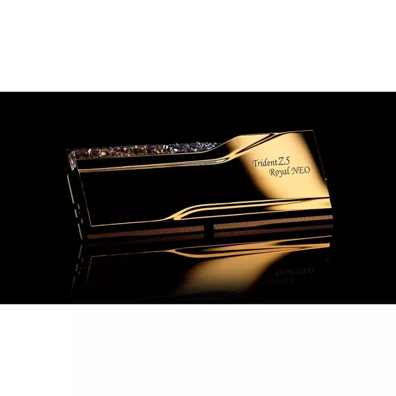 DIMM 32 GB DDR5-8000 (2x 16 GB) Dual-Kit, Arbeitsspeicher gold, F5-8000J3848H16GX2-TR5NG, Trident Z5 Royal Neo, AMD EXPO