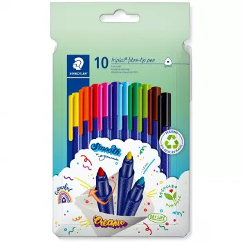 Felt pen Staedtler 323 C10 — assorted colours, 10 colours, 1 mm tip