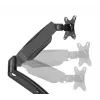 Monitor Arm up up Economical Interactive Counterbalance Dual Monitor Arm Matte Black VESA 75x75/100x100