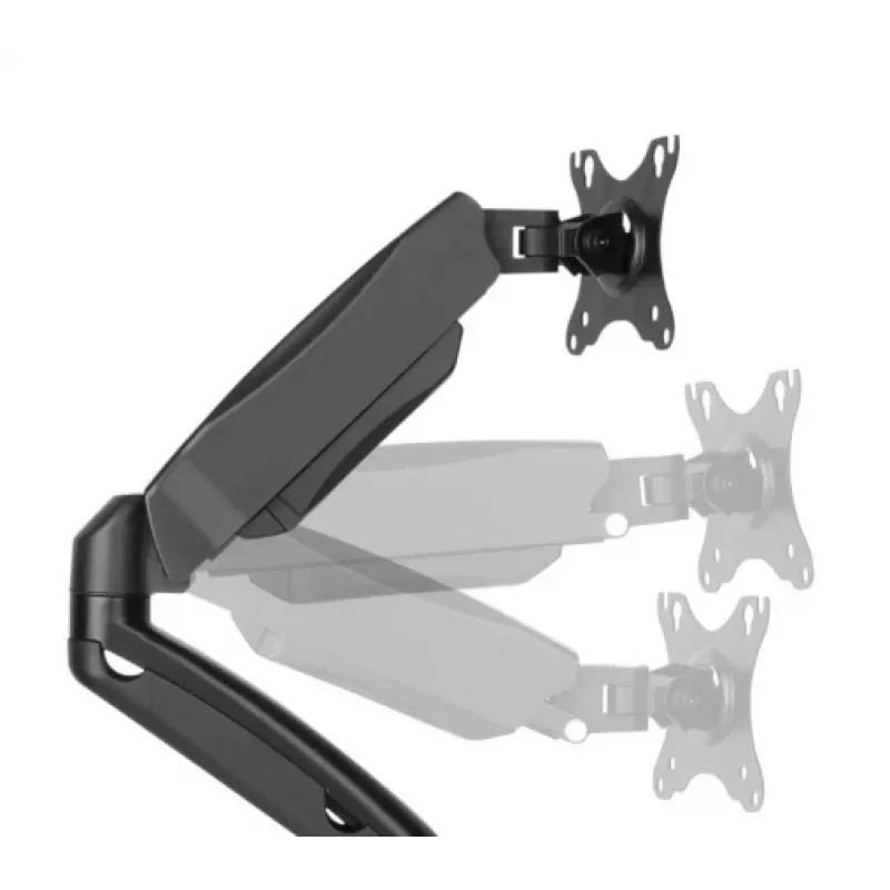 Monitor Arm up up Economical Interactive Counterbalance Dual Monitor Arm Matte Black VESA 75x75/100x100