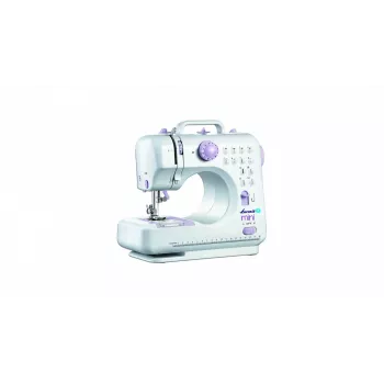 Semi-automatic sewing machine Łucznik Mini — Electric, 3 stitch patterns, 4-step buttonhole, free arm