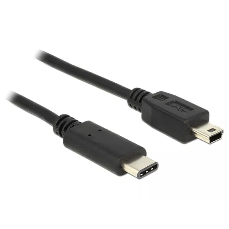 USB Cable DeLOCK 83603 USB 2.0 1m USB C Mini-USB B Black
