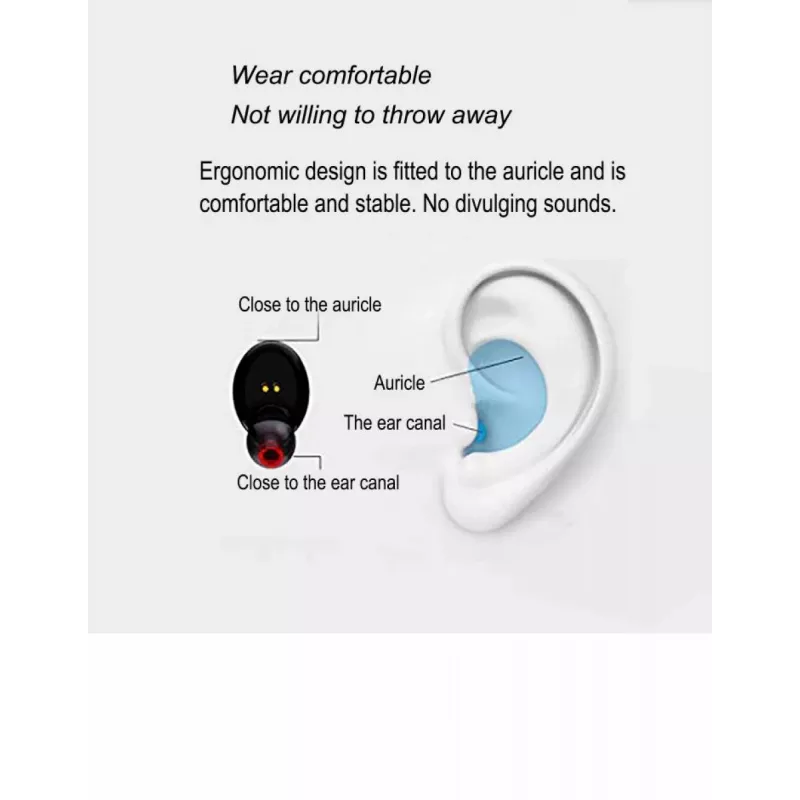 Earbuds V.Silencer Ture Wireless Earbuds black/red