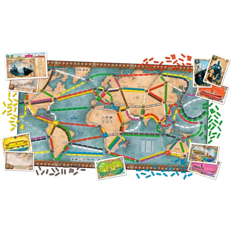 Zug um Zug Weltreise, Board Game
