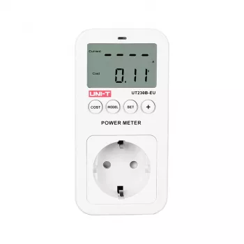 Power socket with energy consumption meter Unit UT230B-EU — plug-in socket with kilowatt-hour meter