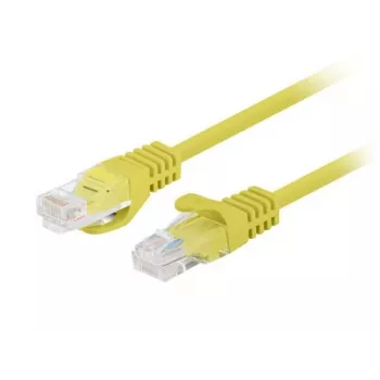 PATCHCORD Cat.5E UTP 1M Yellow FLUKE PASSED LANBERG 10-PACK