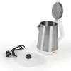 Electric kettle JATA 2 L 1500 W Stainless steel White