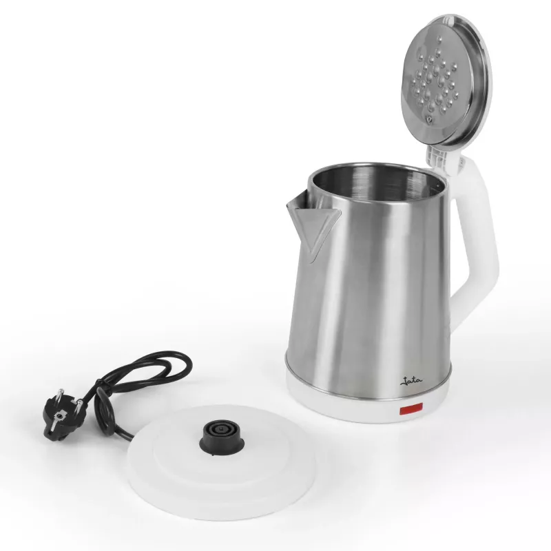 Electric kettle JATA 2 L 1500 W Stainless steel White