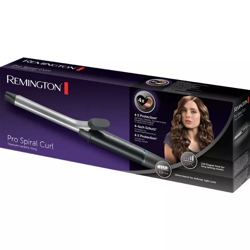 Remington CI 5519 Curling Wand Warm Black, Grey
